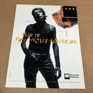 Yogi of Buckcherry - SEYMOUR DUNCAN PICKUPS - Print Ad - 1999
